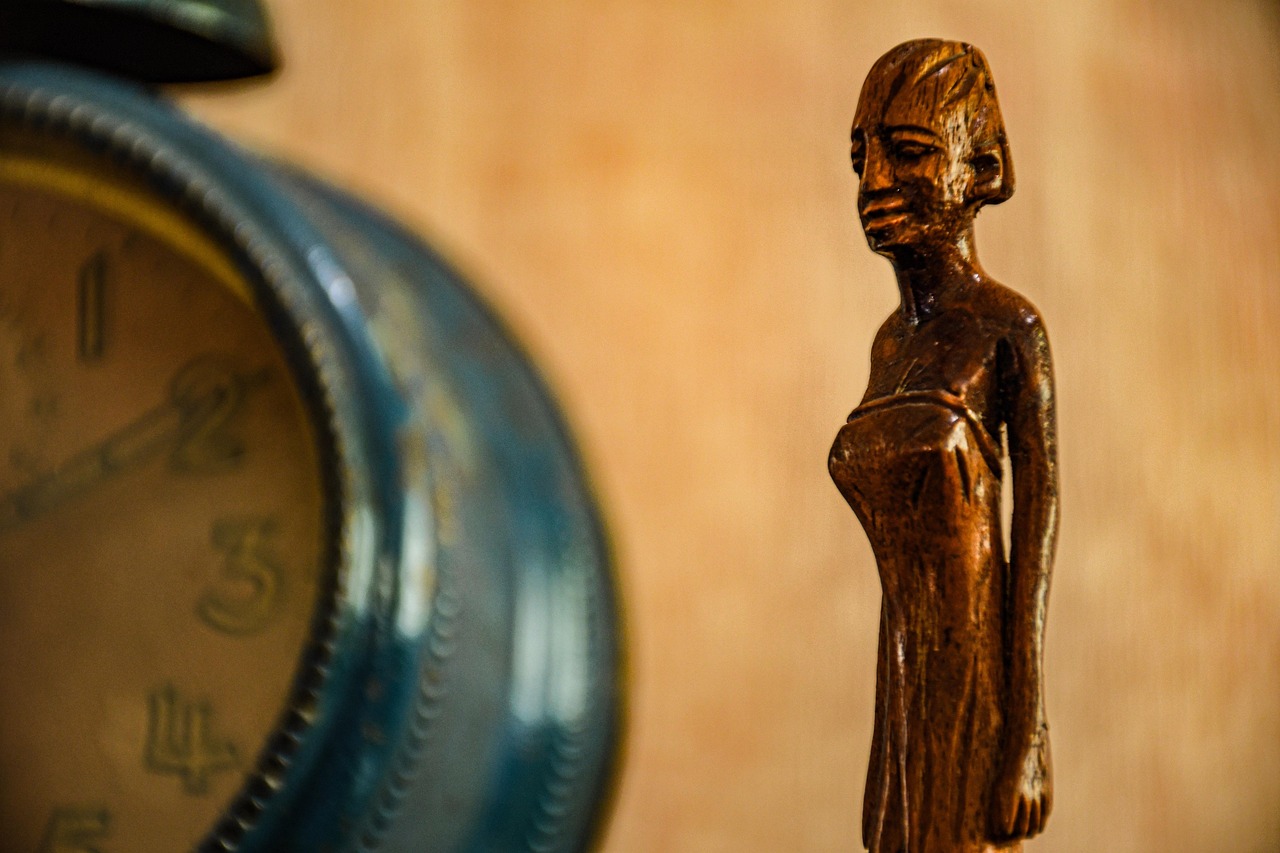 sculpture, africa, statue, woman, figure, wood, beauty