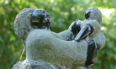 sculpture, figure, art, africa, african, stone, woman, child, mother