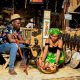Traditional Zambian marketplace with vibrant crafts and local vendors.