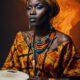 african woman, woman on fire, black women drumming, djembe drum, african head scarf, portrait, woman, scarf, african, model, cute, people