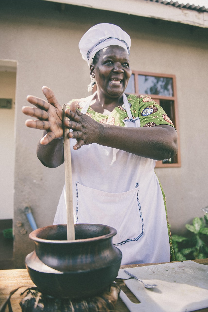 african, cooking, woman, people, black, female, happy, portrait, happiness, cheerful